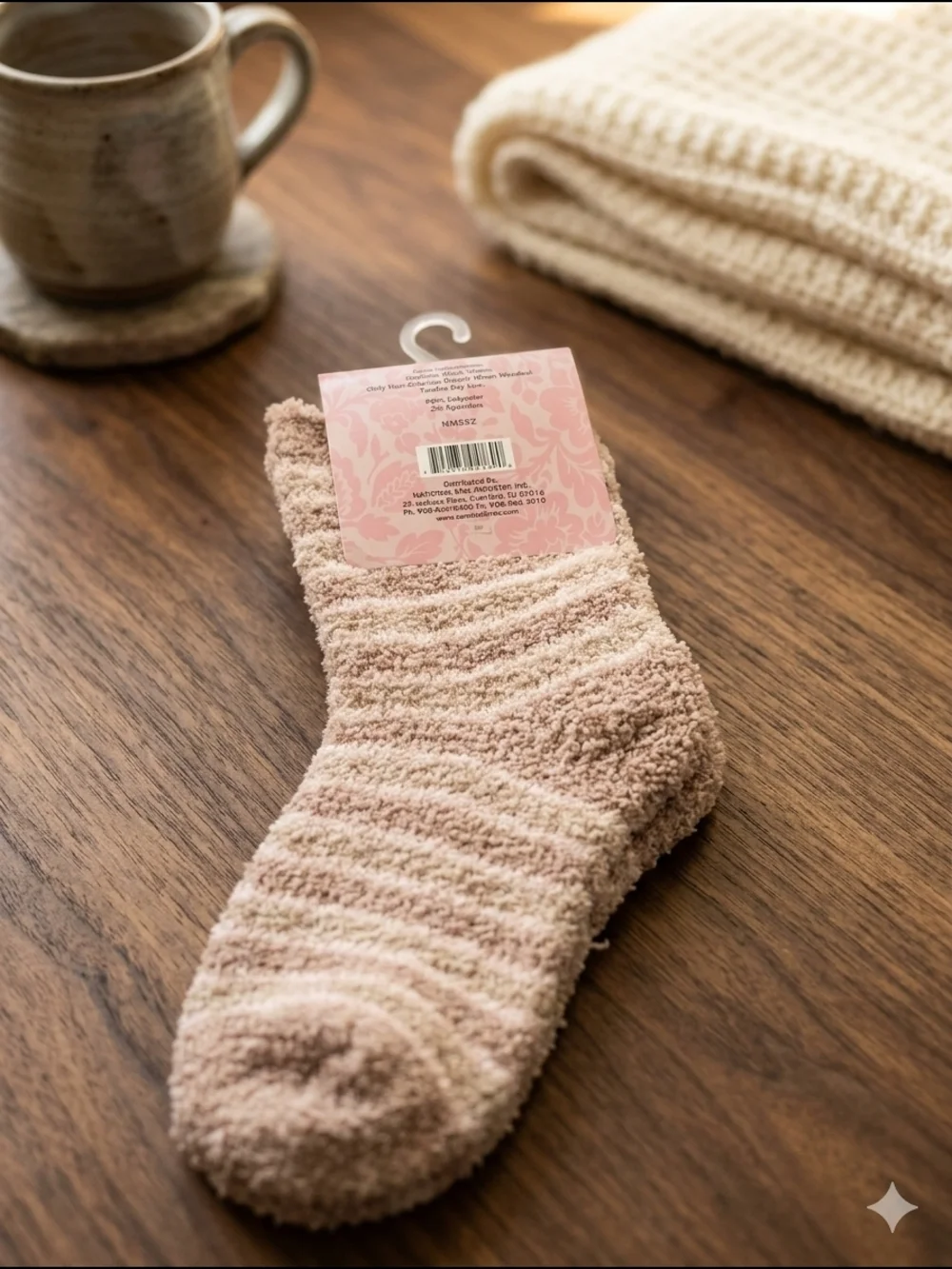 Carnival Ladies Super Soft Striped Slipper Socks – NWT (One Size)